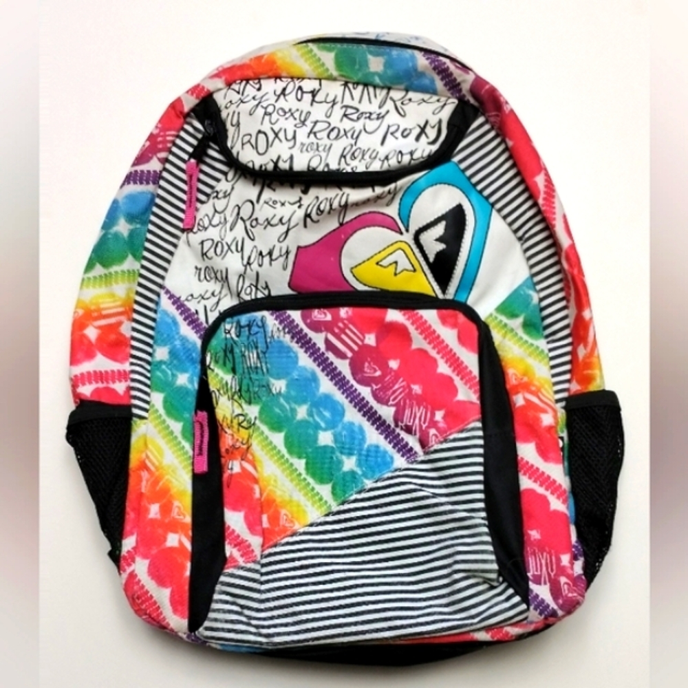 ROXY Multicolor Striped Backpack